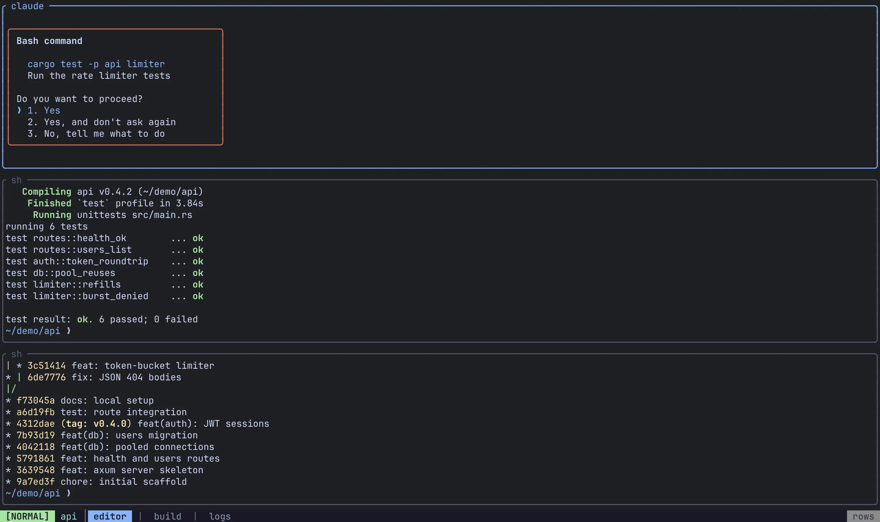 Rows layout